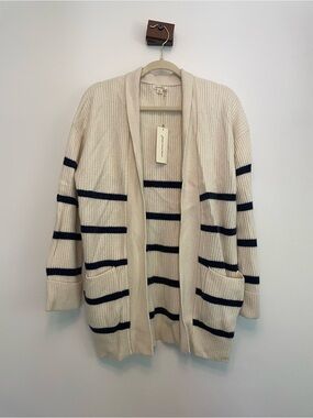 NWT Unsubscribed Oversized Ribbed Open Cardigan